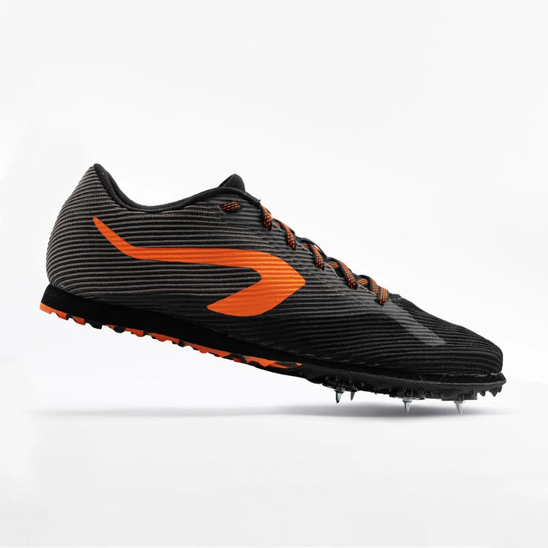 CHAUSSURES A POINTES D'ATHLETISME POUR LE CROSS AT CROSS NOIRE ET ORANGE 1 CHAUSSURES A POINTES D'ATHLETISME POUR LE CROSS AT CROSS NOIRE ET ORANGE