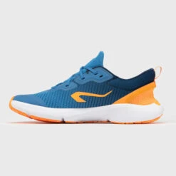 Chaussures De Running Enfant Drop 0 - KIPRUN KN500 Bleu Et Orange -Chaussures Confortables chaussures de running enfant drop 0 kiprun kn500 bleu et orange 2