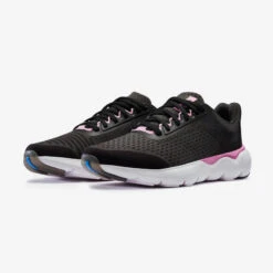 Kalenji CHAUSSURES De Running Femme JOGFLOW 500.1 Gris Foncé Et Rose. -Chaussures Confortables chaussures de running femme jogflow 5001 gris fonce et rose 4