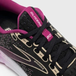 Chaussures Running Femme - Brooks Glycerin 20 Noir Rose -Chaussures Confortables chaussures running femme brooks glycerin 20 noir rose 5