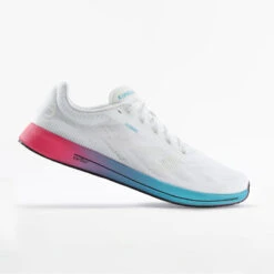 Chaussures Running Femme - KIPRUN KD800 Blanc Rose Bleu