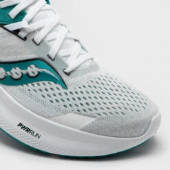 Chaussures Running Femme - Saucony Ride 16 Blanche Bleue -Chaussures Confortables chaussures running femme saucony ride 16 blanche bleue 4