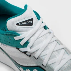 Chaussures Running Femme - Saucony Ride 16 Blanche Bleue -Chaussures Confortables chaussures running femme saucony ride 16 blanche bleue 5