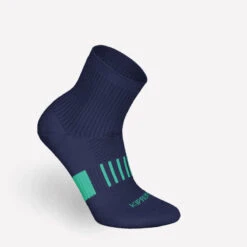 LotX2 De Chaussettes Running Confort Enfant - KIPRUN 500 Mid Marine Et Rayé Vert -Chaussures Confortables lotx2 de chaussettes running confort enfant kiprun 500 mid marine et raye vert 6